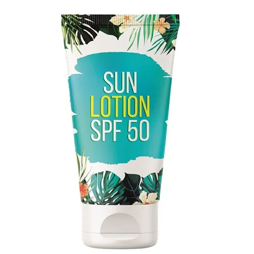 Lait Solaire SPF 50 Personnalisé 30ml - Tube Noir Brillant