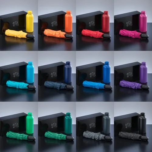 ACTIVE SET: BOUTEILLE D’EAU ISOTHERME ET PARAPLUIE AUTOMATIQUE