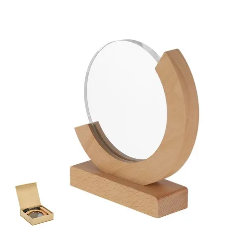 Plaque Trophée Verre et Bois Personnalisable - Distinction Premium