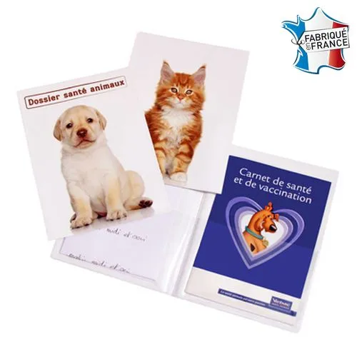 Couverture Carnet de Santé Animaux Impression Numérique