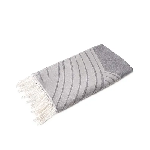 Drap de Plage Fouta Jacquard Personnalisable - Cadeau d'Entreprise
