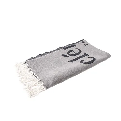 Drap de Plage Fouta Jacquard Personnalisable - Cadeau d'Entreprise