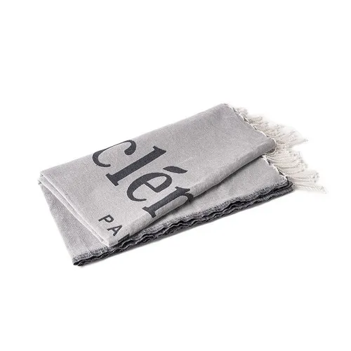 Drap de Plage Fouta Jacquard Personnalisable - Cadeau d'Entreprise