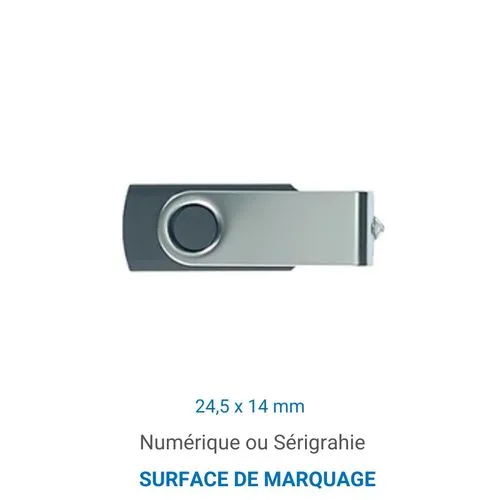 Clé USB Twister 3.0 Import Blanc 128 GO