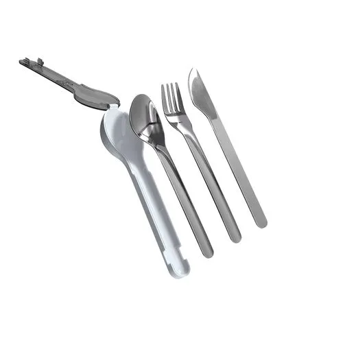 Set 3 Couverts Inox Personnalisables avec Étui Rigide