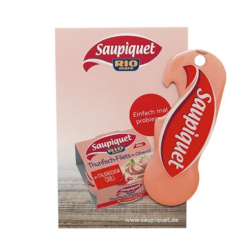 Jeton de caddie décapsuleur personnalisable par sérigraphie