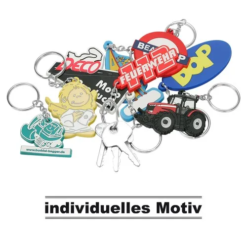 Porte-clés PVC souple personnalisé - Fabrication sur mesure