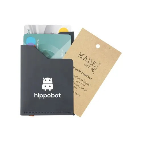 Recycled Leather Cardholder porte-cartes