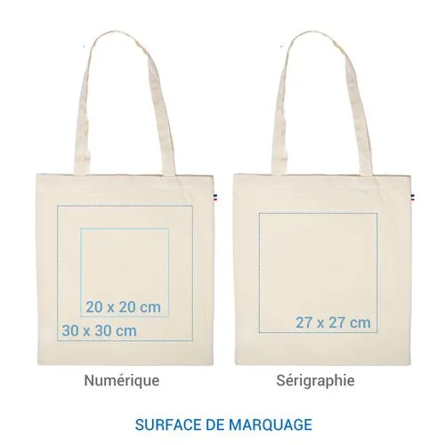 Sac coton ALFRED 250 BIO écru - France