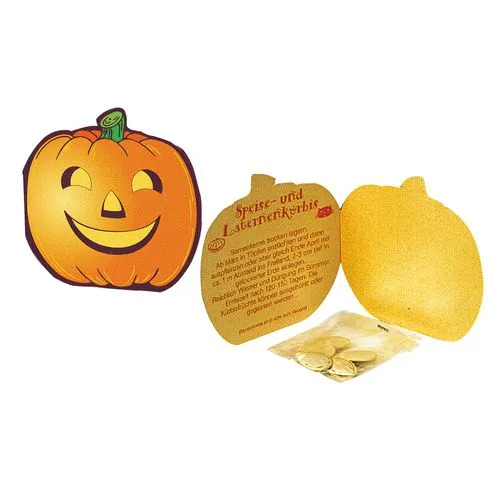 Carte à Volet Citrouille avec Graines - Cadeau Client Original
