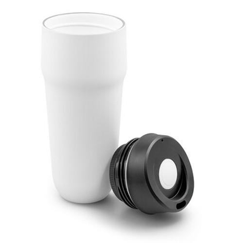 Mug Isotherme 400 ml Personnalisable - Double Paroi Inox & Céramique