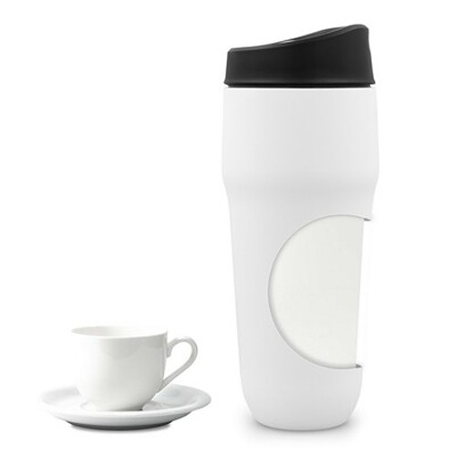 Mug Isotherme 400 ml Personnalisable - Double Paroi Inox & Céramique