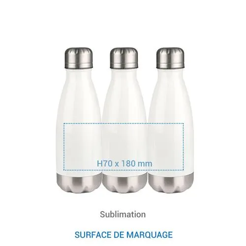 Bouteille isotherme SCREW - 350 ml Blanc