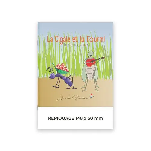 Cahier de jeux personnalisé 6-8 ans - Fables illustrées