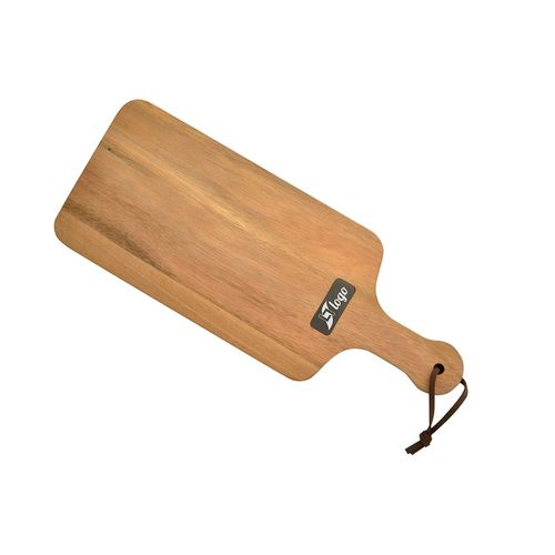 Planche à découper en acacia massif personnalisable - Taille S