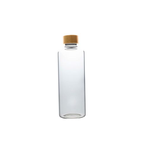 Gourde en verre borosilicate 1L avec housse néoprène personnalisable