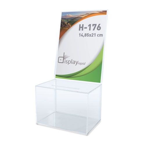 Urne de vote A6 transparente personnalisable - Lot de 3