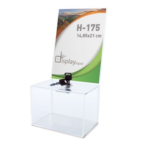 Urne de vote A6 transparente personnalisable - Lot de 3