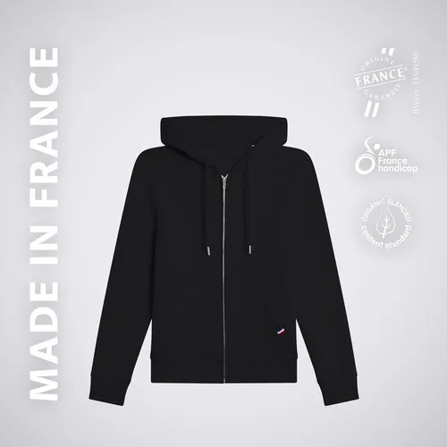 Hoodie Zippé French Terry Bio Personnalisable - Homme