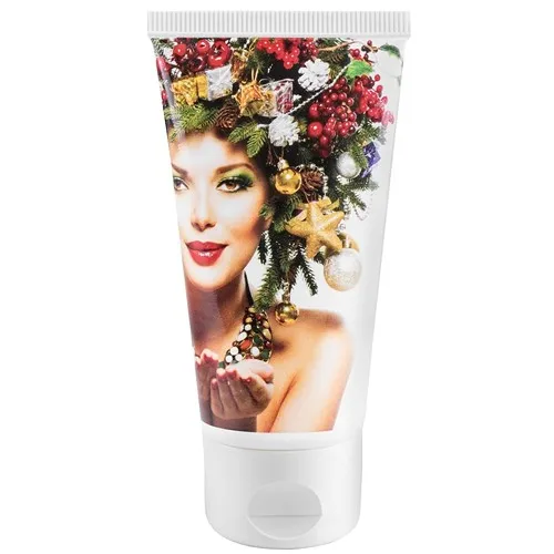 Crème Mains Personnalisable 100ml - Tube Blanc Brillant Flip-Top