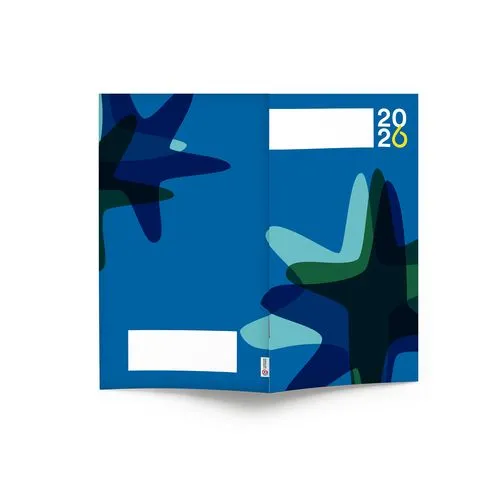 AGENDA ECO POCHE 2026 - THEME BUSINESS-1 - 95 x 165 mm - QUINZAINIER 64 PAGES - COUVERTURE 380g QUADRI PAGES 1 ET 4 - PELLICULAGE BRILLANT RECTO - PIQURE 2 POINTS METAL