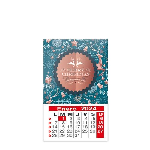 Mini Calendrier Magnétique Personnalisé - Format Carte de Visite