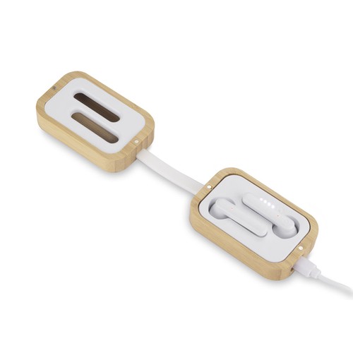 Écouteurs Bluetooth Sans Fil avec Étui de Charge - Personnalisables