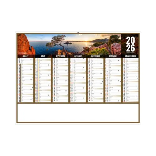 LIBERTE PACA 2026 - MIDI 430 x 335 mm - LEGER 400G - SANS MARQUAGE - 1 TROU EN TETE