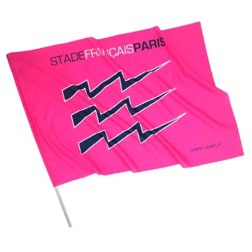Drapeau Supporter Personnalisé - Polyester Anti-Feu M1