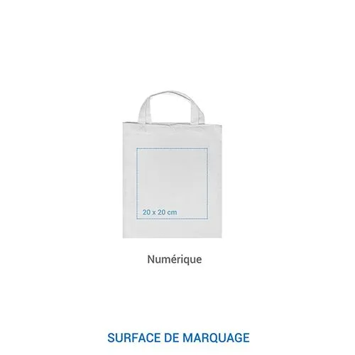 Sac coton SHORT M 155 Blanc