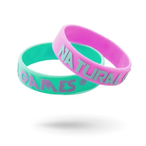 Bracelet silicone embossé