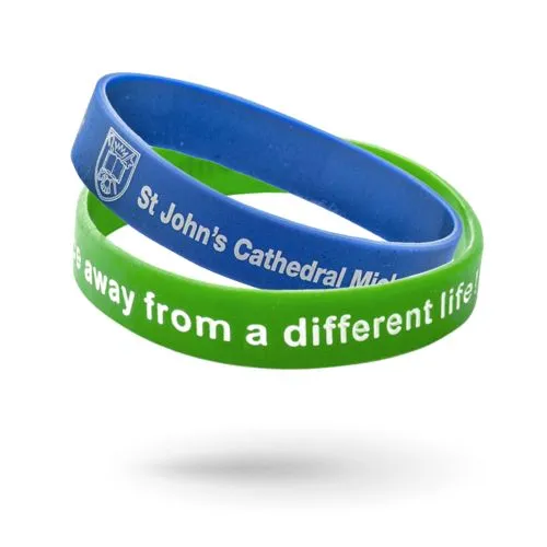 Bracelet silicone embossé