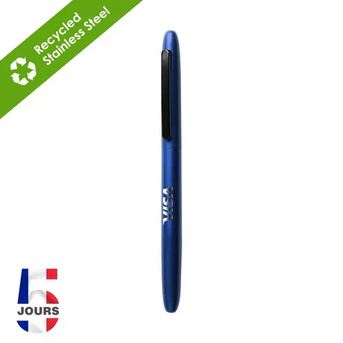 Stylo bille métal twist RETRO Navy stock FR