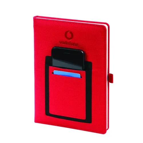 Carnet A5 Couverture Rigide avec Support Téléphone Personnalisable