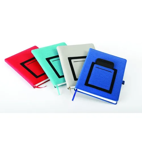 Carnet A5 Couverture Rigide avec Support Téléphone Personnalisable