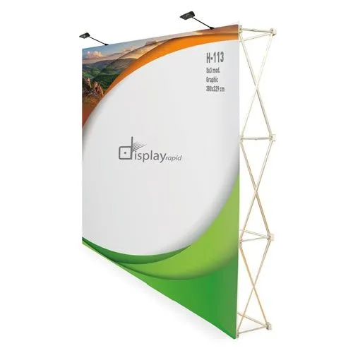 POP UP VELCRO 5 X 3 AVEC TROLLEY "SHOWROOM"