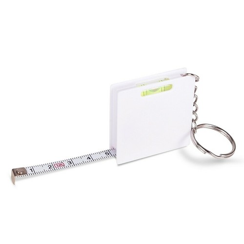 Porte-clés Mètre-Ruban 1m avec Niveau à Bulle Personnalisable
