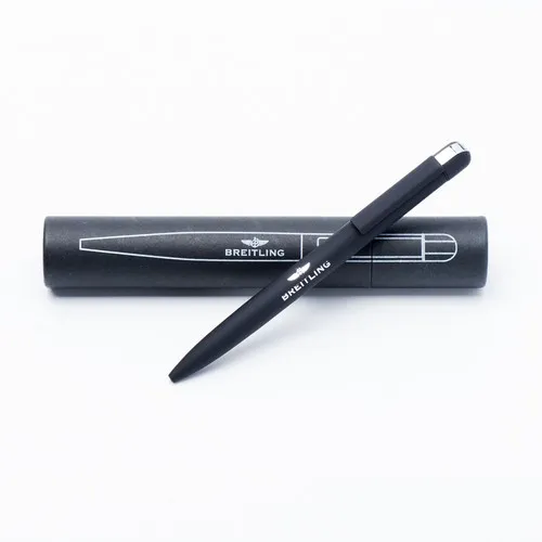 Folk, stylo à bille métal twist STOCK Rubber ROUGE