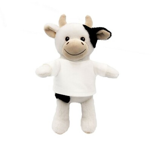 Vache en Peluche RPET Personnalisable avec T-shirt | Mootsy