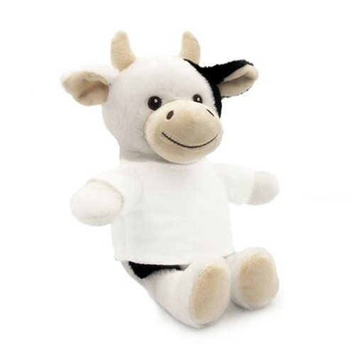 Vache en Peluche RPET Personnalisable avec T-shirt | Mootsy