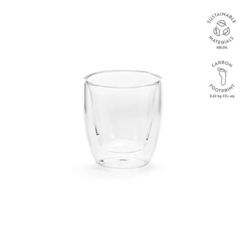 Tasse Meuse 75 en verre borosilicate 70 ml, double paroi