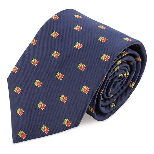 Cravate aux couleurs du drapeau Portugal personnalisable