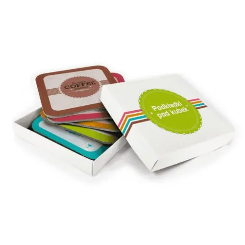 Sous-verres personnalisés à fond liège - Support publicitaire premium