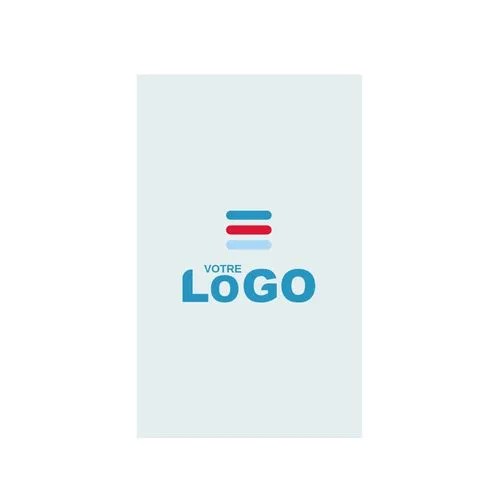 Sticker MAT repositionnable RECTANGULAIRE blanc (INT/EXT) 5x2cm