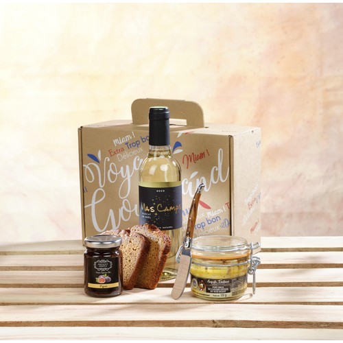 Coffret Cadeau Vin & Rafraîchisseur - Personnalisable par Sérigraphie