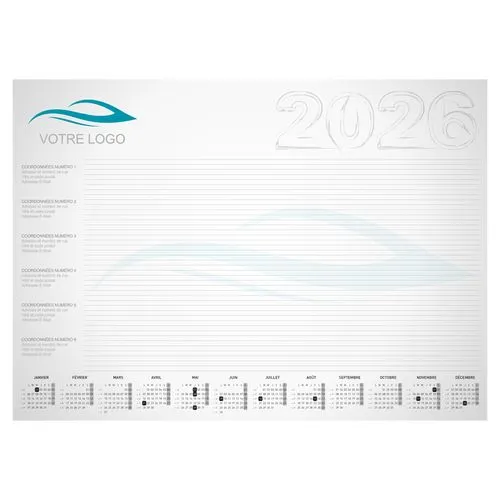 Calendrier Planning Mural Géant 2026 Personnalisable