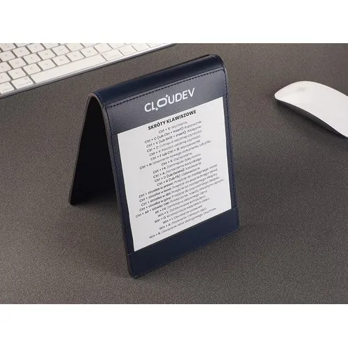 Porte-nom cuir recyclé 2 poches - Personnalisable par sérigraphie