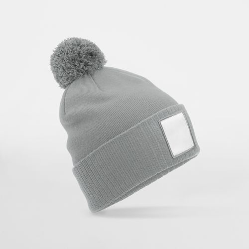 Bonnet Personnalisable Bicolore Gris Cendré et Blanc