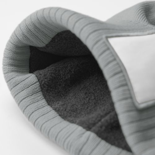 Bonnet Personnalisable Bicolore Gris Cendré et Blanc