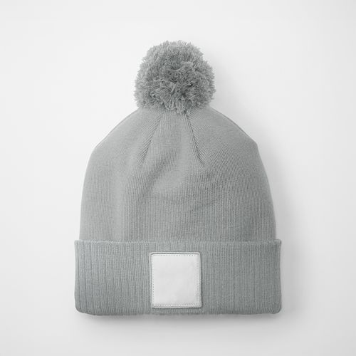 Bonnet Personnalisable Bicolore Gris Cendré et Blanc